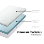 Giselle Bedding 8cm Cool Gel Memory Foam Topper