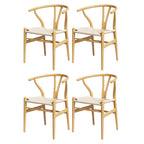 Elegant Wishbone Backrest Dining Chair Set