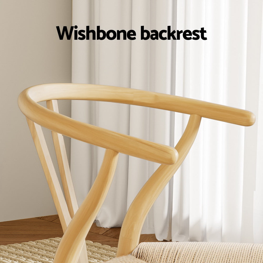 Elegant Wishbone Backrest Dining Chair Set