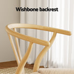Elegant Wishbone Backrest Dining Chair Set