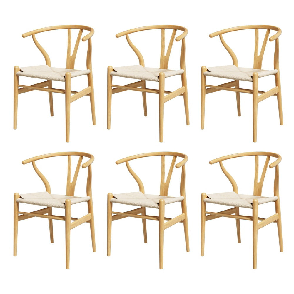 Elegant Wishbone Backrest Dining Chair Set