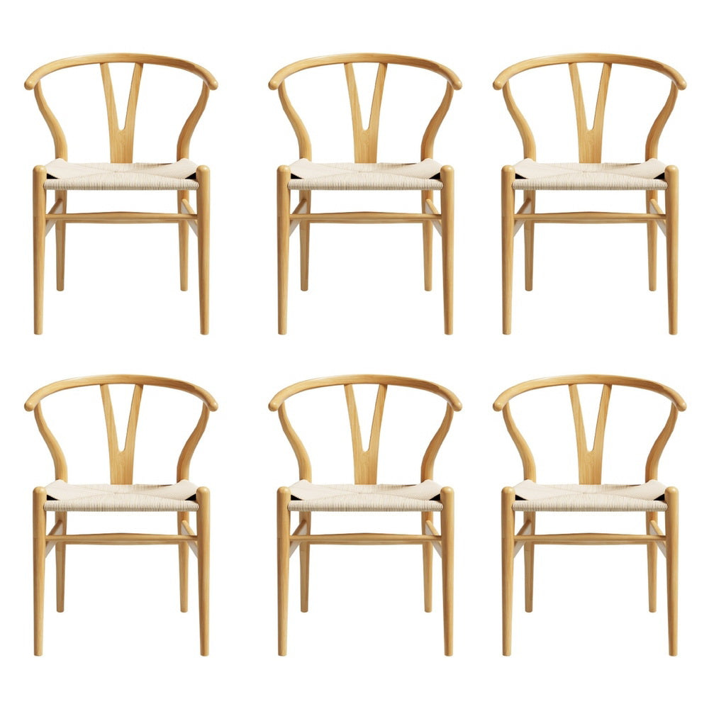 Elegant Wishbone Backrest Dining Chair Set