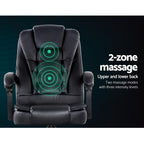 Artiss Executive Massage Office Chair - Black