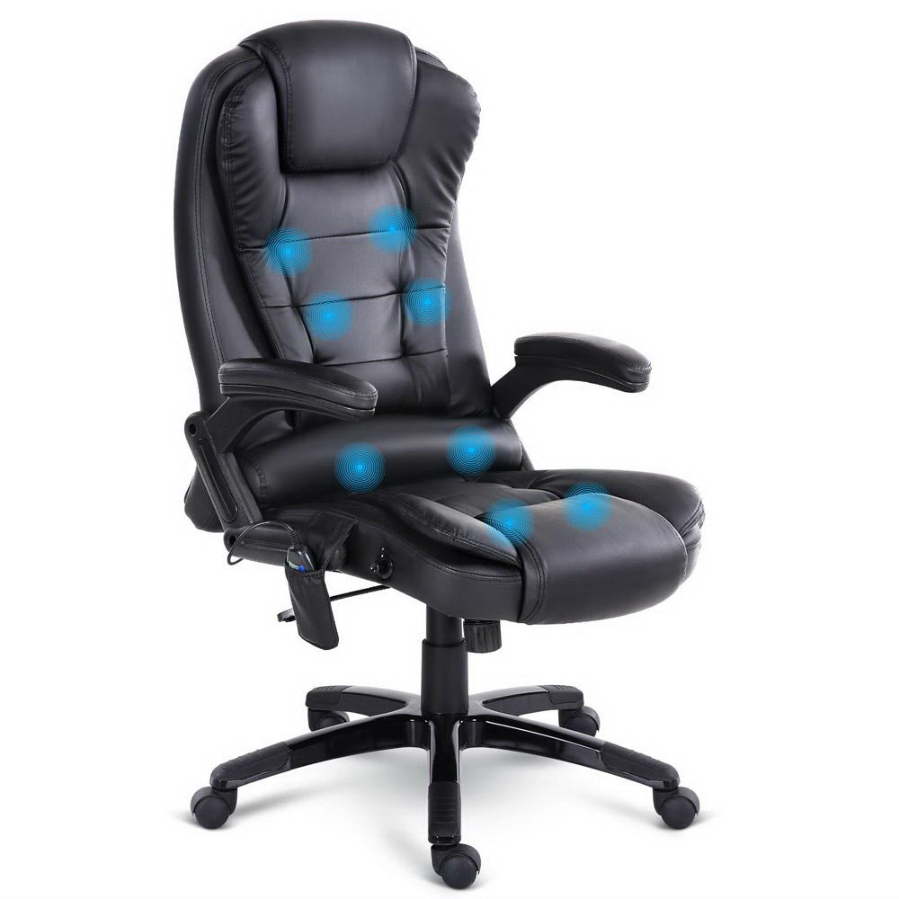 Artiss Heated Massage Office Chair - Recliner