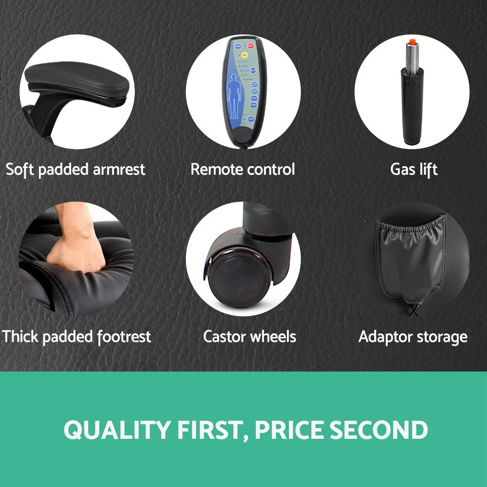 Artiss Heated Massage Office Chair - Recliner