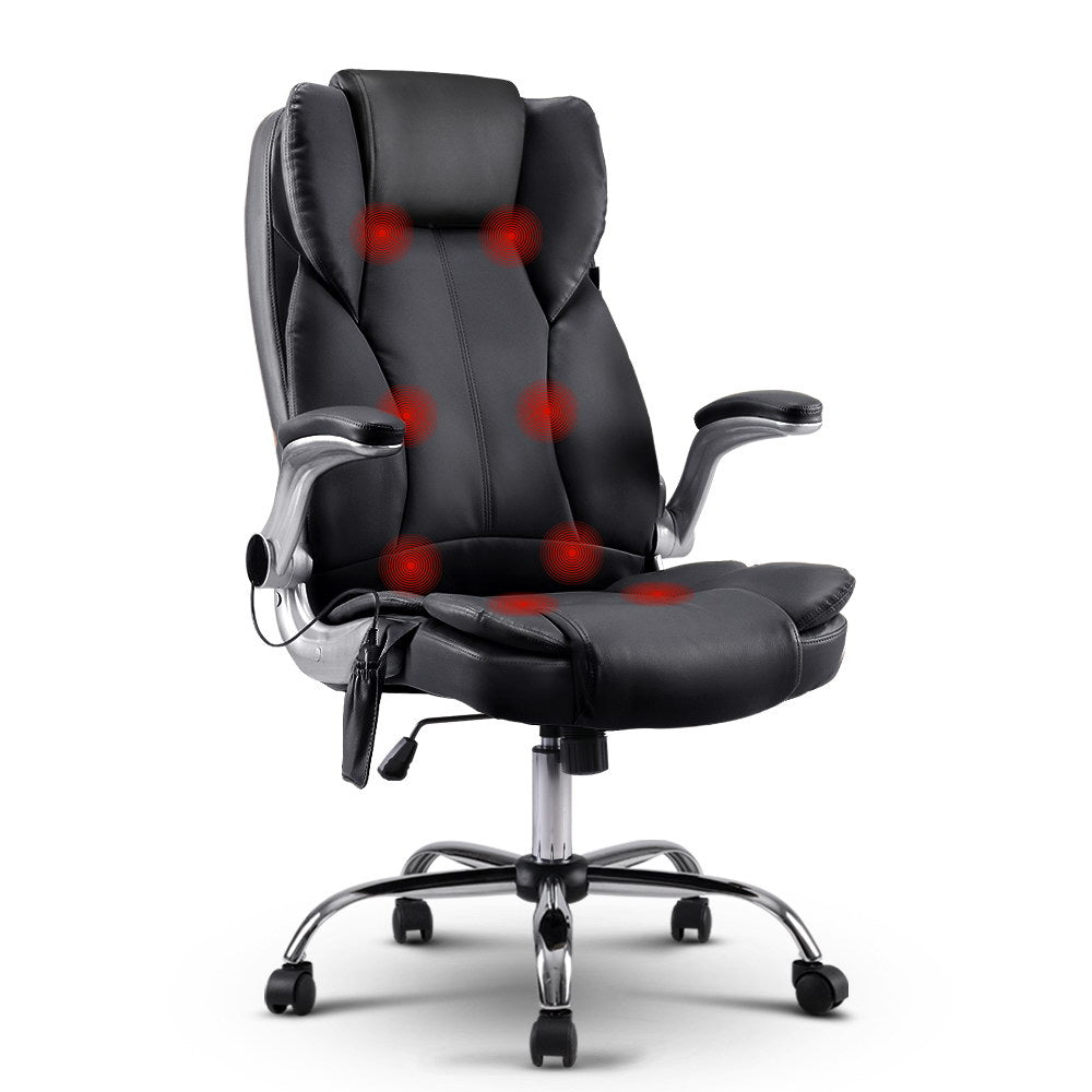 Artiss 8 Point PU Leather Massage Office Chair