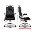 Artiss 8 Point PU Leather Massage Office Chair