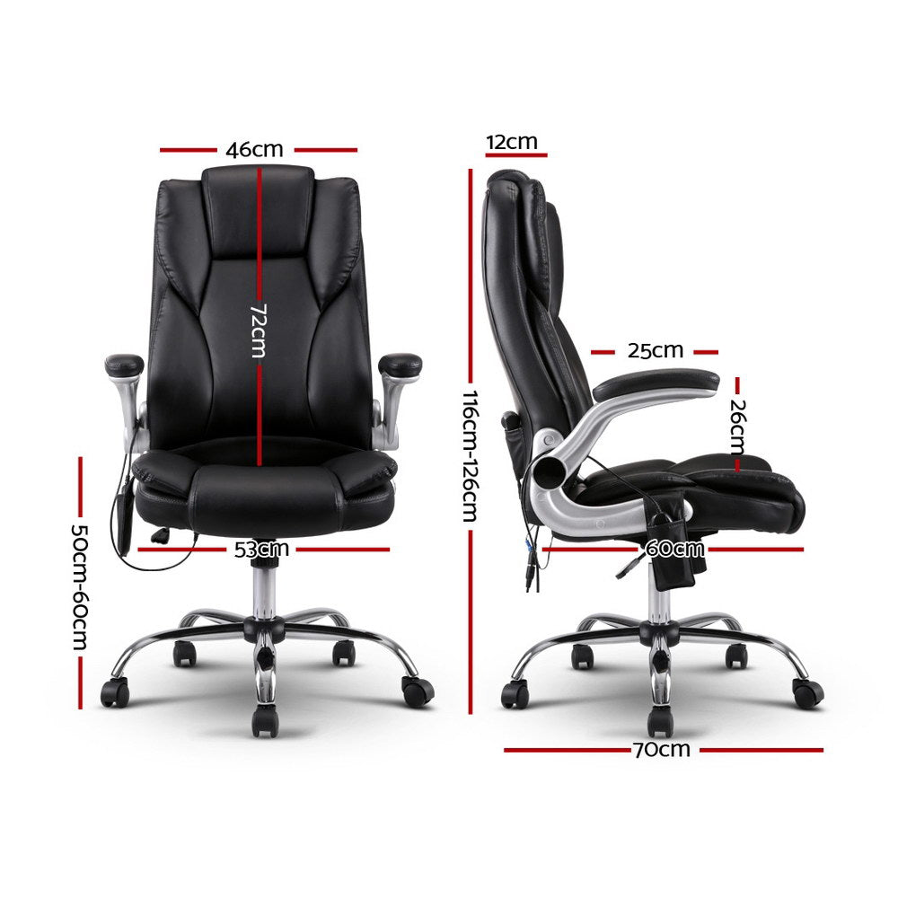 Artiss 8 Point PU Leather Massage Office Chair