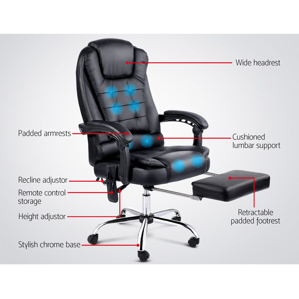 Artiss Premium 8 Point Massage Office Chair