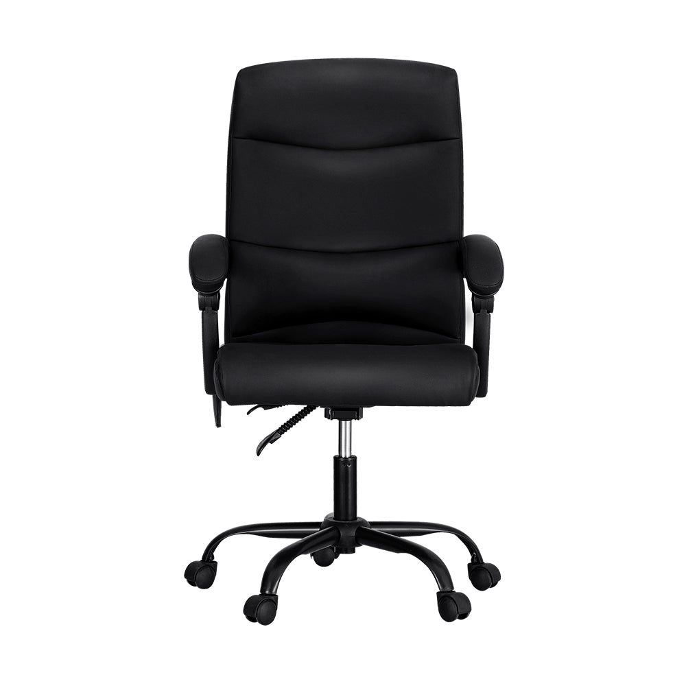 Artiss Premium Massage Office Chair - Black Enhance your workday with comfort.