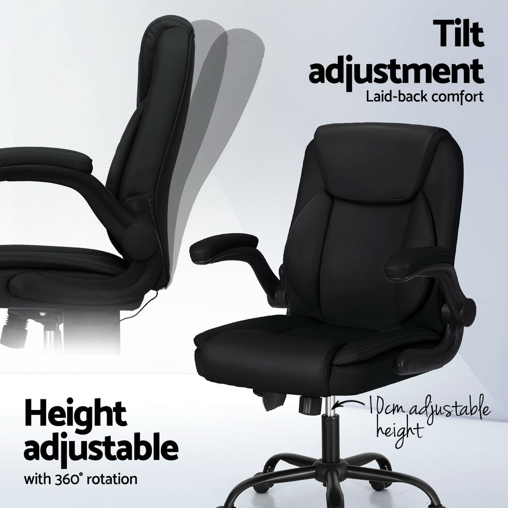 Artiss Mid Back Massage Office Chair