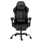 Artiss Black Massage Gaming Office Chair
