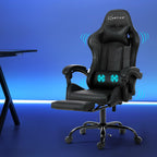 Artiss Black Massage Gaming Office Chair
