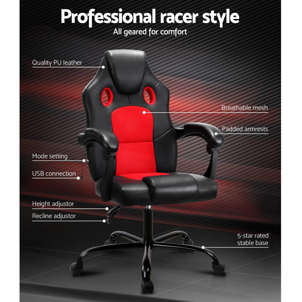 Artiss Khir Ergonomic Massage Gaming Chair