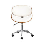 Artiss Elegant White Leather Office Chair