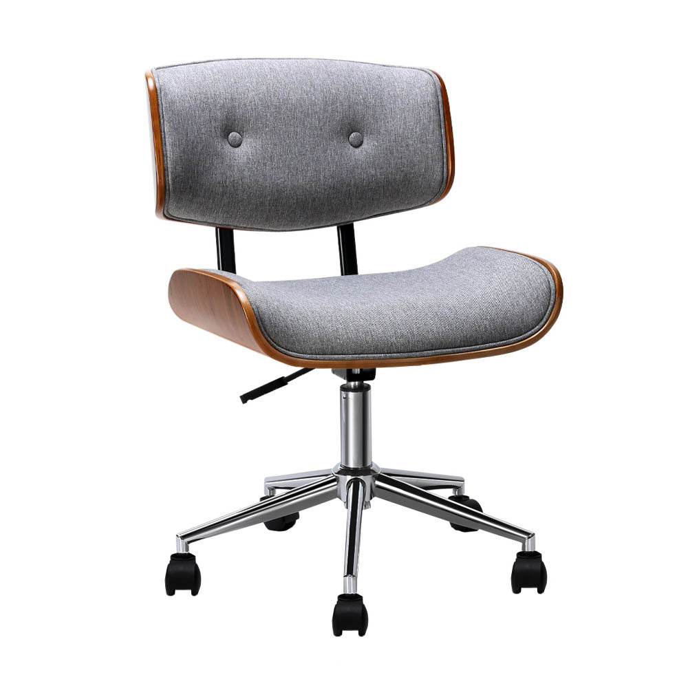 Artiss Grey Wooden Office Chair