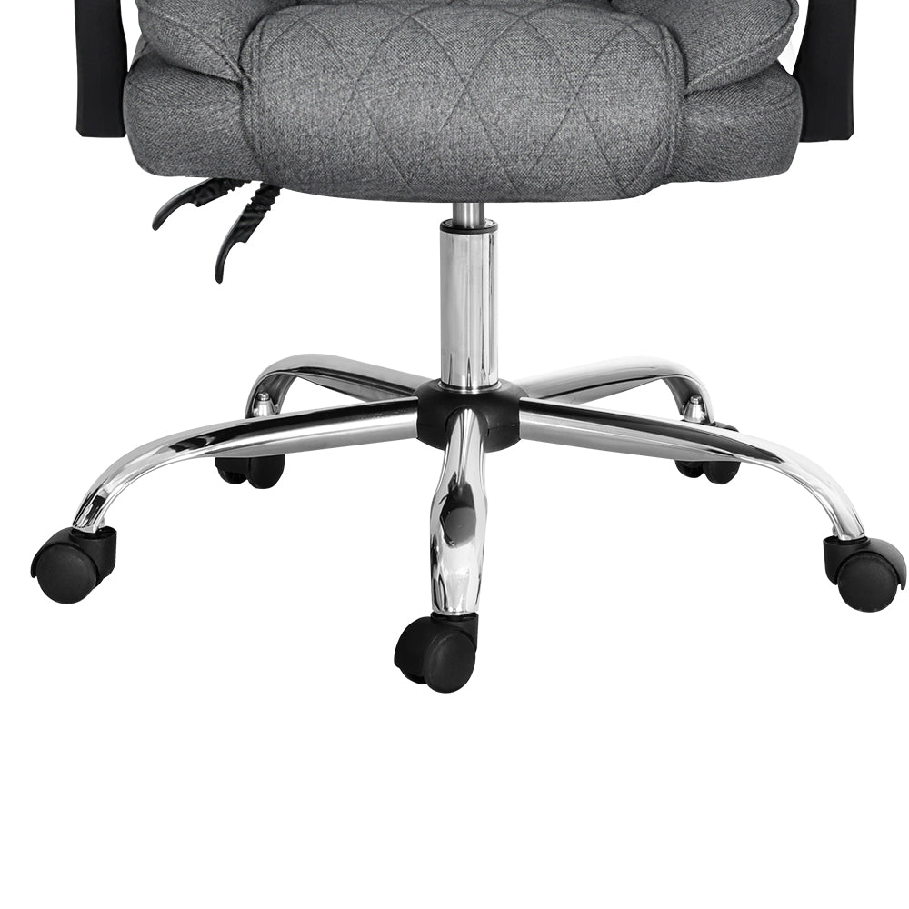 Artiss Executive Grey Reclining Office Chair