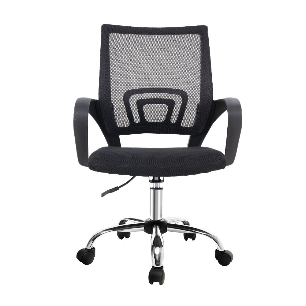Artiss Mid Back Mesh Office Chair - Black