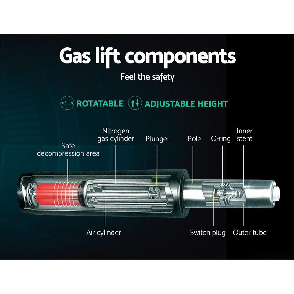 Artiss Mid Back Mesh Office Chair - Black