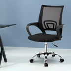 Artiss Mid Back Mesh Office Chair - Black