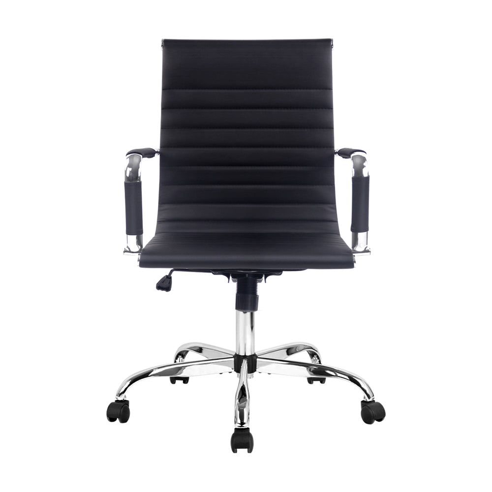Artiss Mid Back PU Leather Office Chair