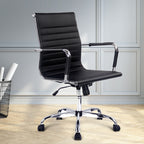 Artiss Mid Back PU Leather Office Chair