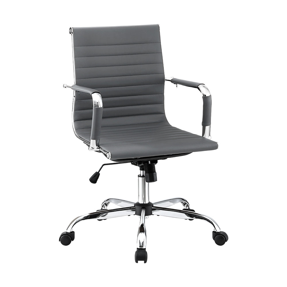 Artiss Mid Back PU Leather Office Chair