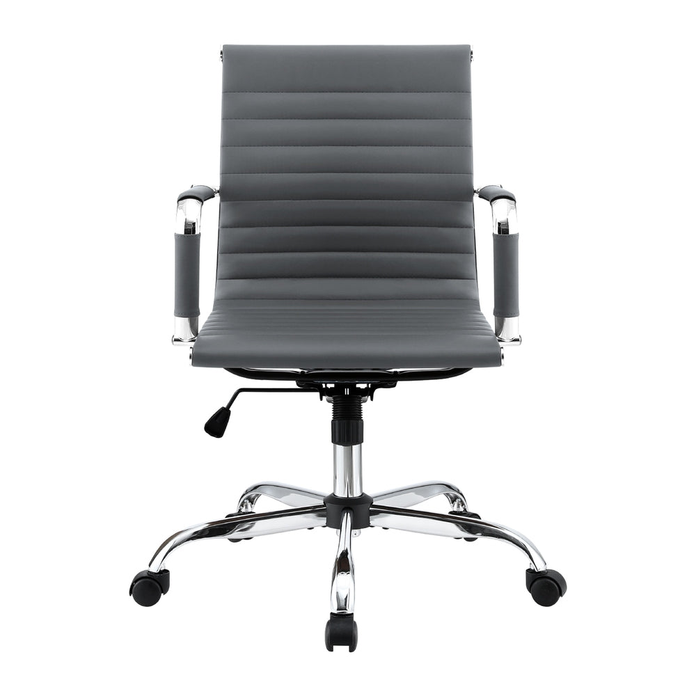 Artiss Mid Back PU Leather Office Chair