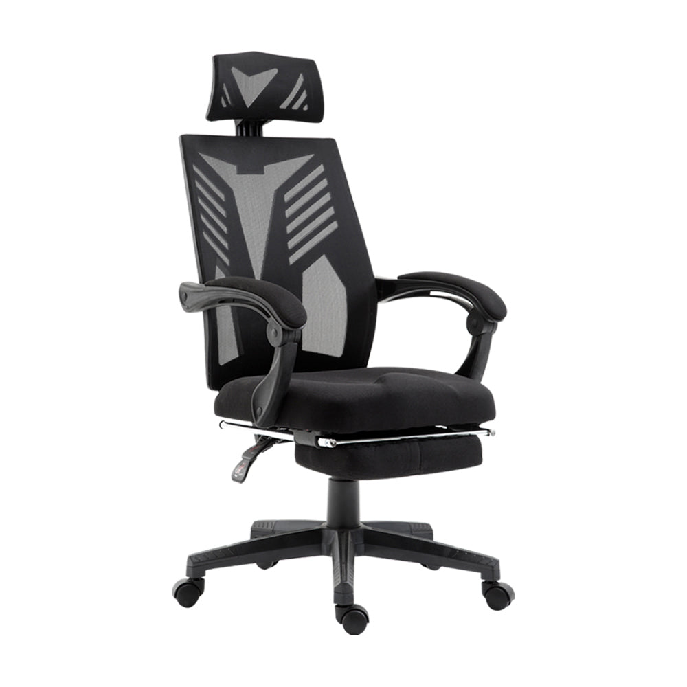 Artiss Matrix Black Mesh Office Chair Recliner