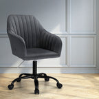 Artiss Dark Grey Velvet Office Chair