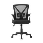 Artiss Mid Back Mesh Office Chair - Black