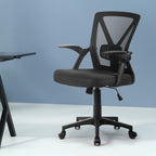 Artiss Mid Back Mesh Office Chair - Black