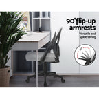 Artiss Grey Mesh Mid Back Office Chair