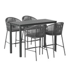 Gardeon Elegant 5-Piece Outdoor Bar Set