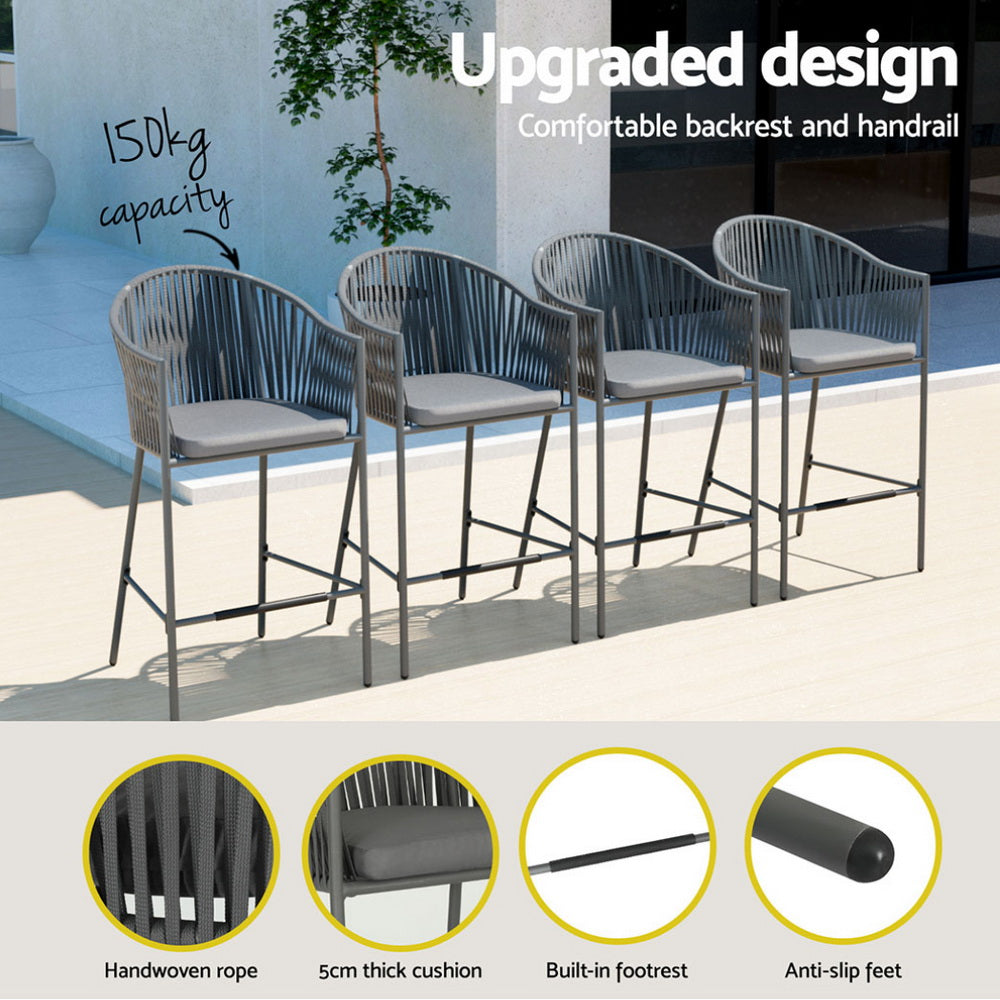Gardeon Elegant 5-Piece Outdoor Bar Set