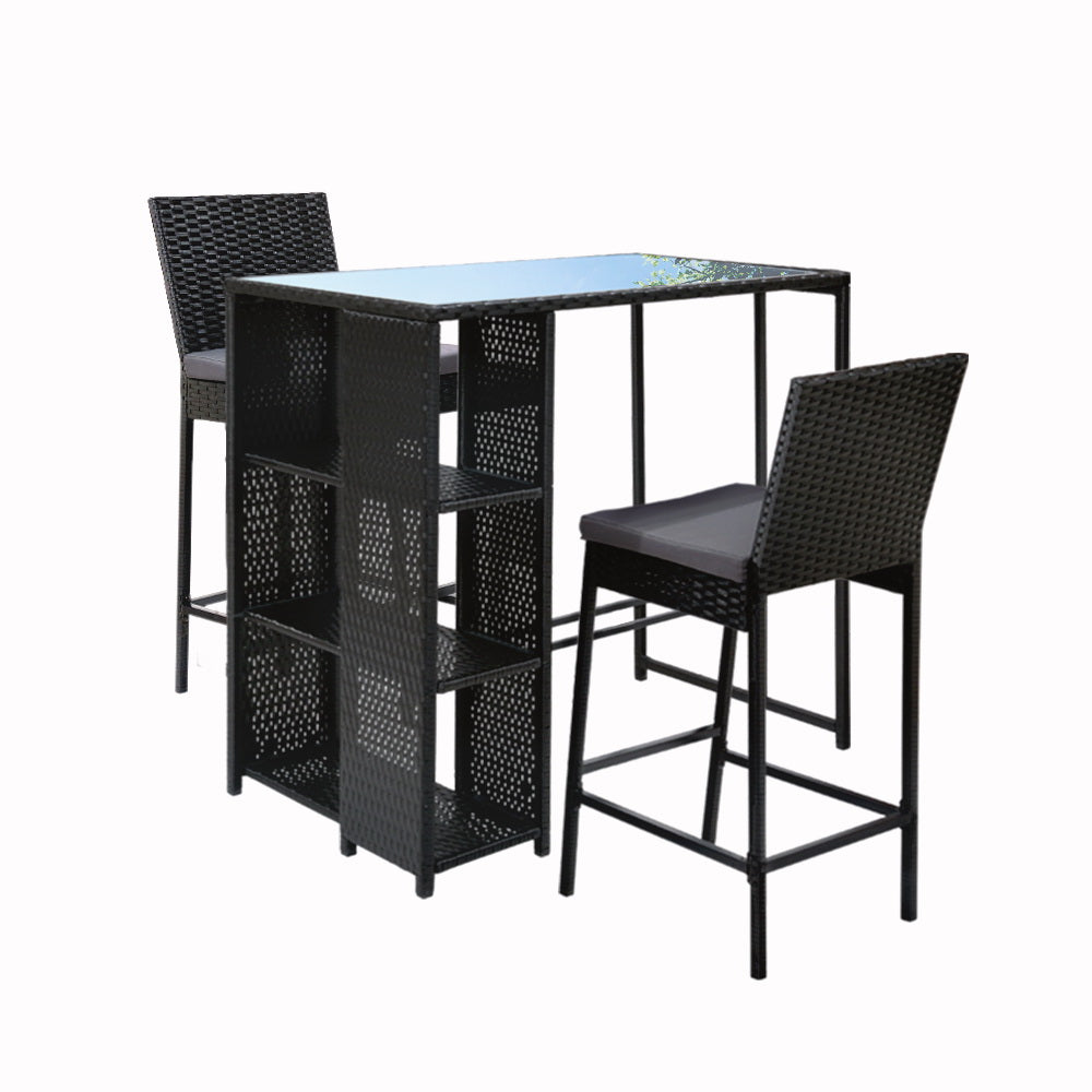 Gardeon 3-Piece Elegant Outdoor Bar Set