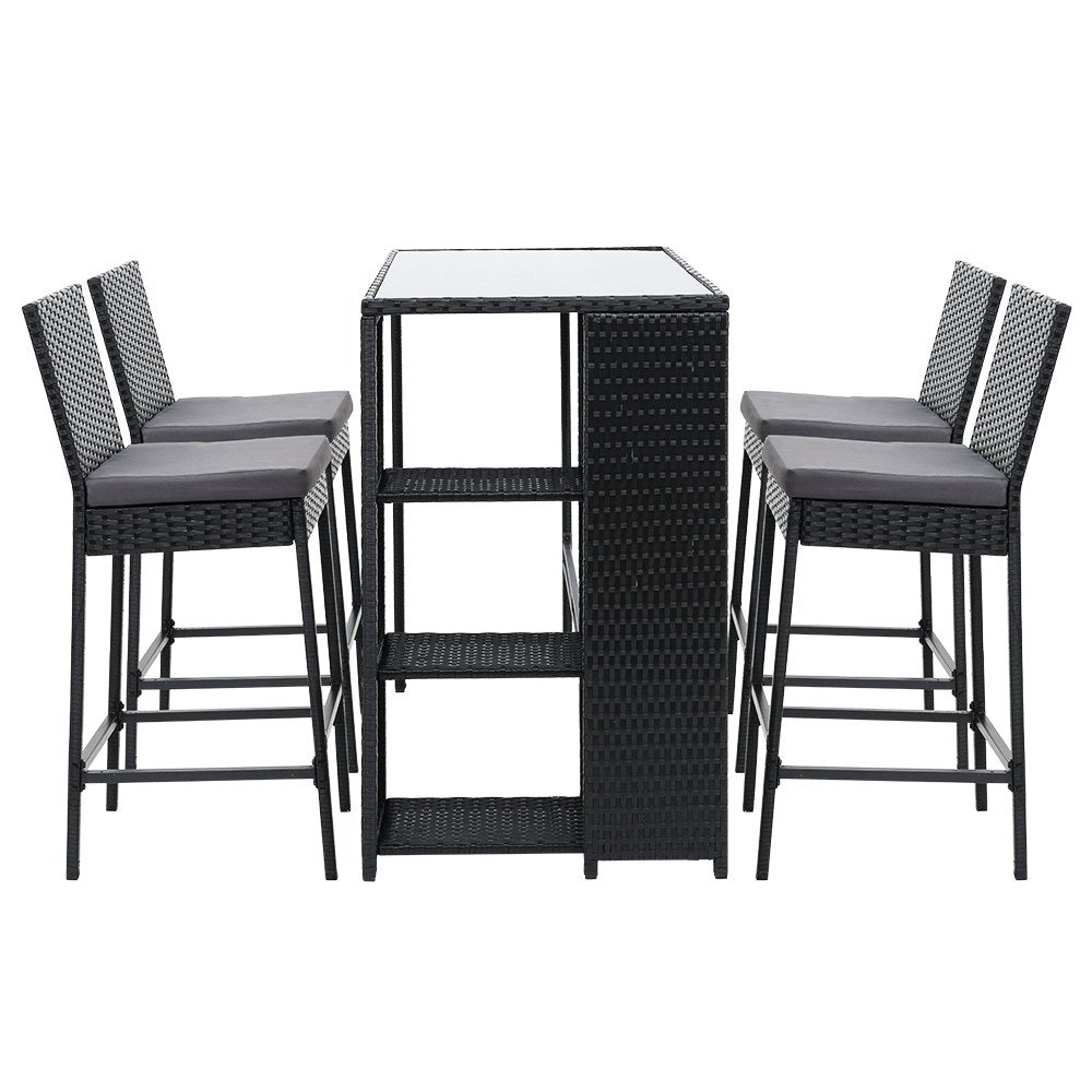 Gardeon 5-Piece Elegant Outdoor Bar Set