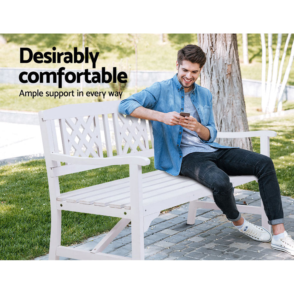 Gardeon Rustic Fir Wood Garden Bench