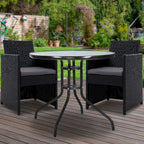 Gardeon Elegant 3PC Rattan Bistro Set