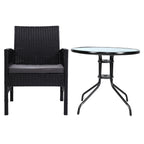 Gardeon Elegant 3PC Outdoor Bistro Set