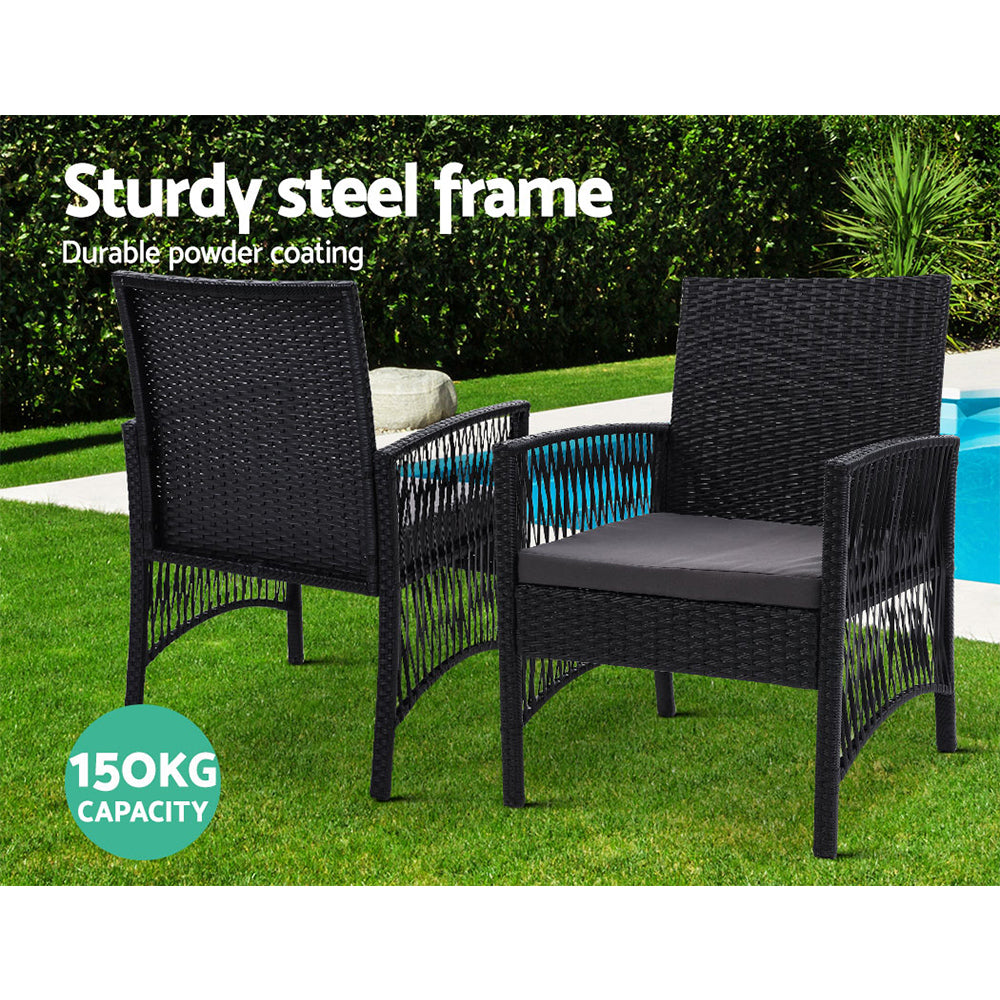 Gardeon Elegant 3PC Outdoor Bistro Set
