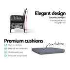 Gardeon Elegant 3PC Outdoor Bistro Set