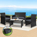 Gardeon 4-Piece Rattan Sofa Set