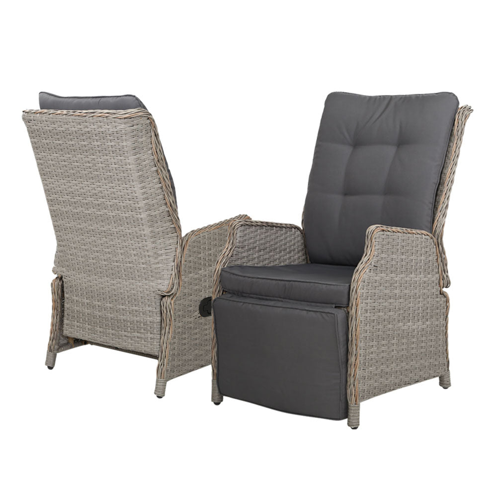 Gardeon Adjustable Wicker Recliner Chair