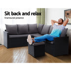 Gardeon Modular Outdoor Wicker Sofa Set