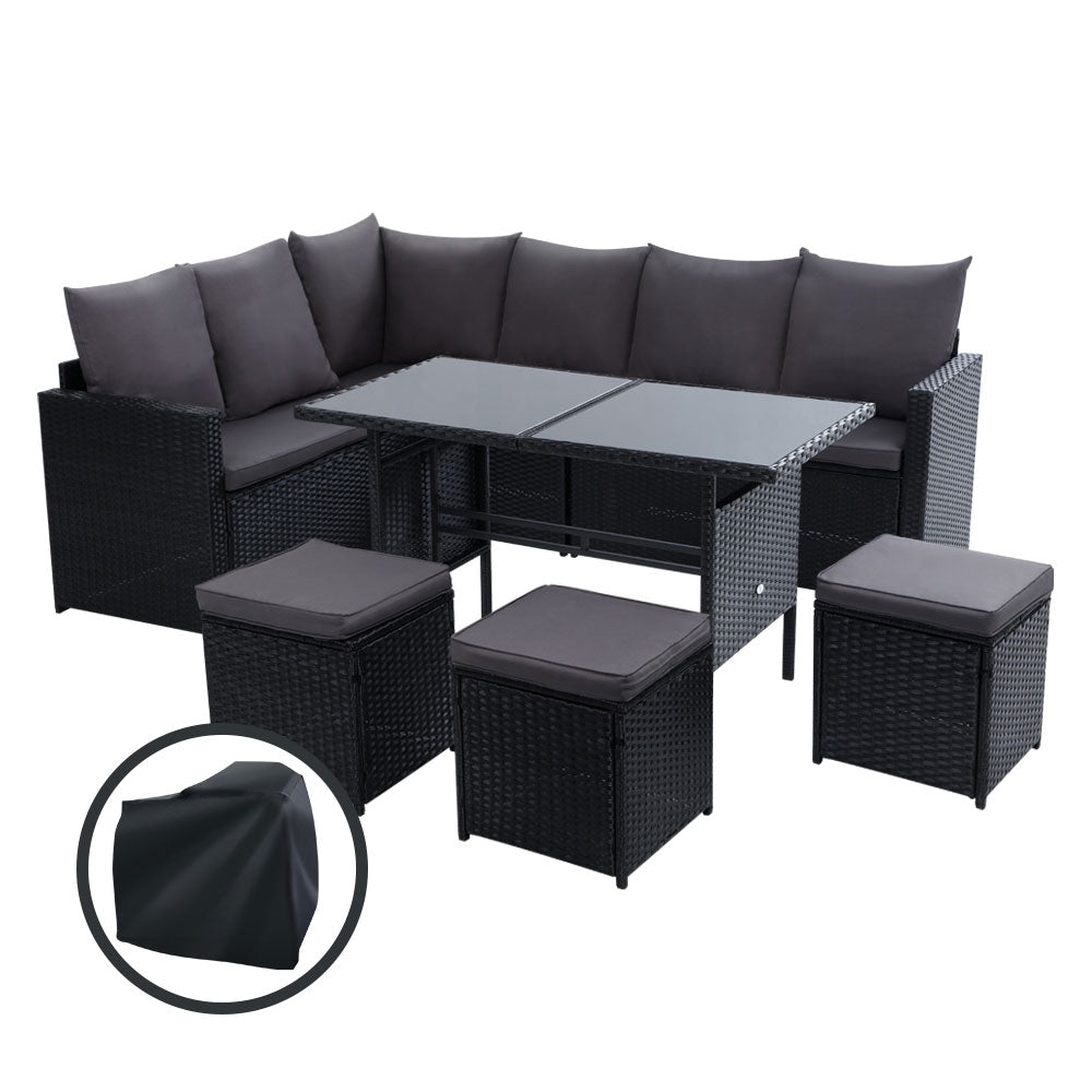 Gardeon Modular Outdoor Dining Sofa Set