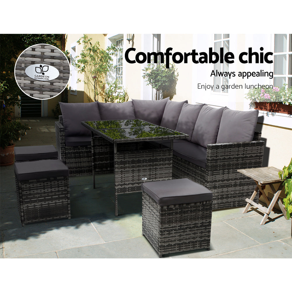 Gardeon Modular Outdoor Dining Sofa Set