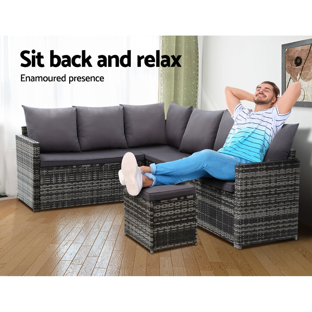 Gardeon Modular Outdoor Dining Sofa Set