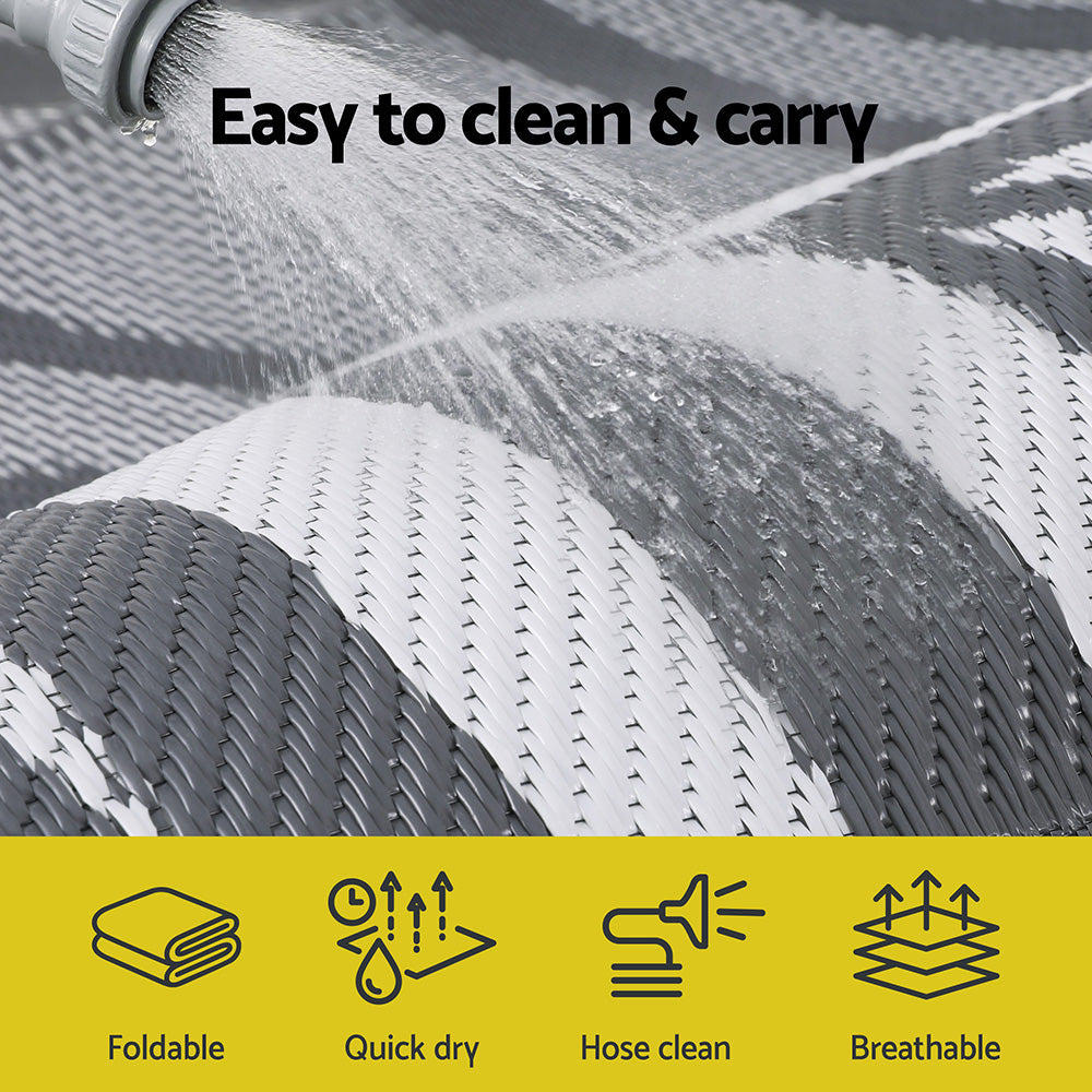 Gardeon 152x244cm Reversible Outdoor Rug