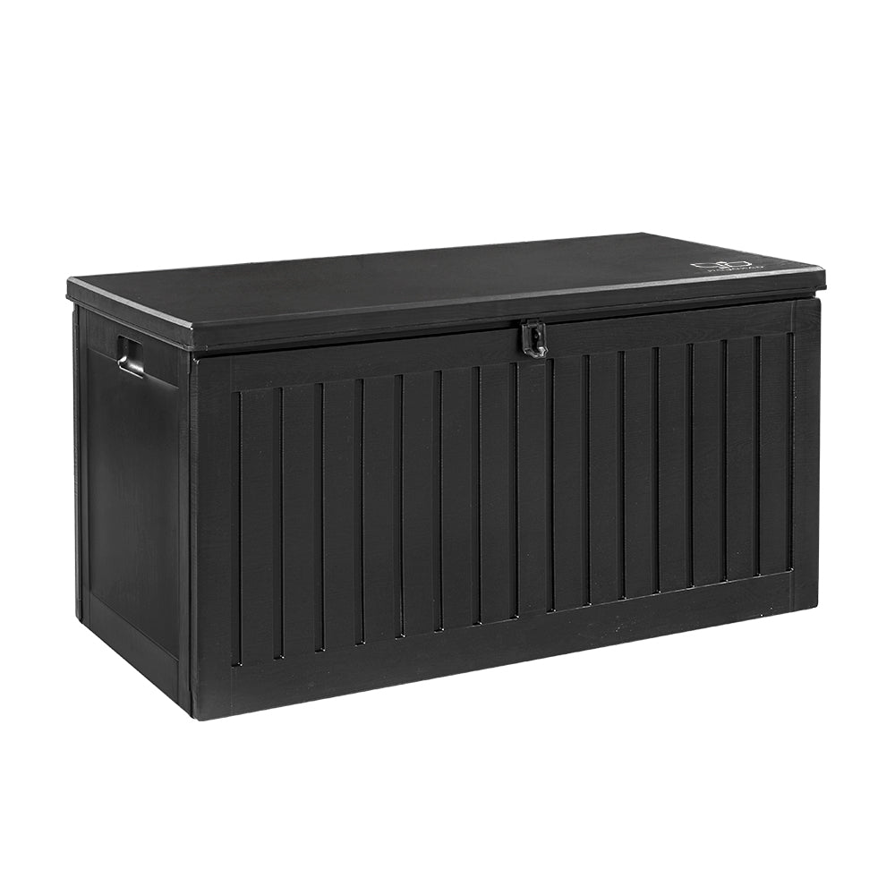 Gardeon 270L Weather-Resistant Outdoor Storage Box Efficient outdoor storage and seating solution.